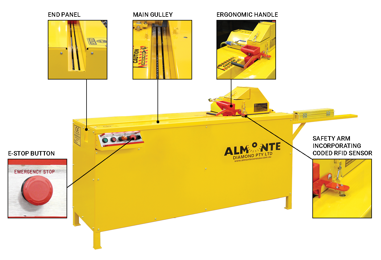 almonte core saw safety parts